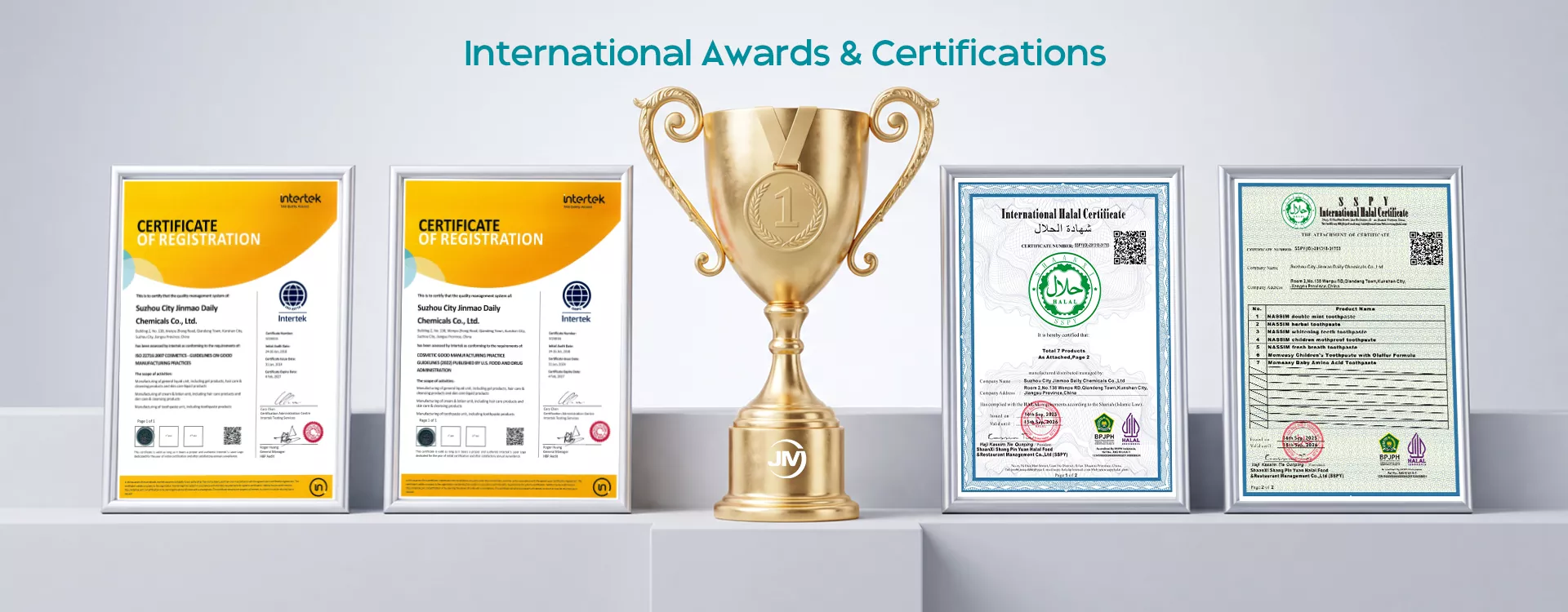 Premios y certificaciones internacionales