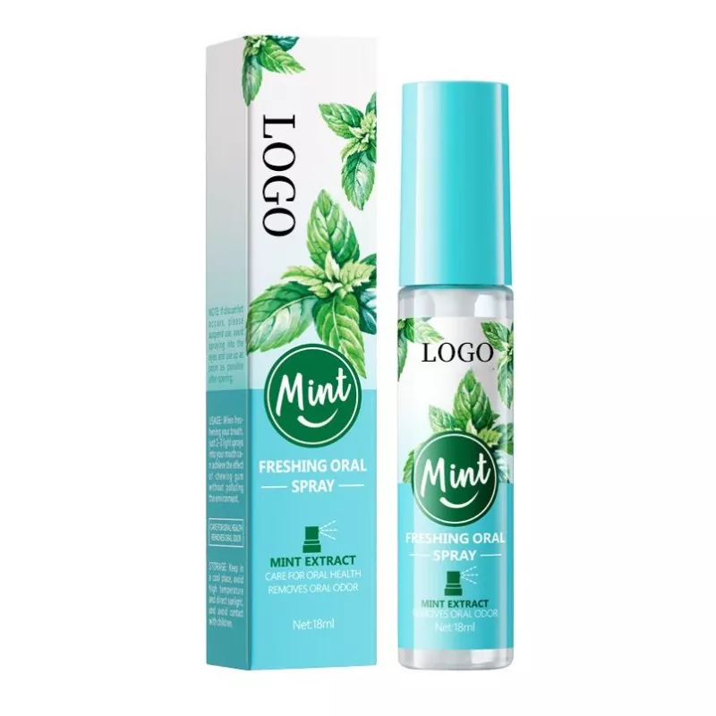 Refrescar el aliento en spray oral